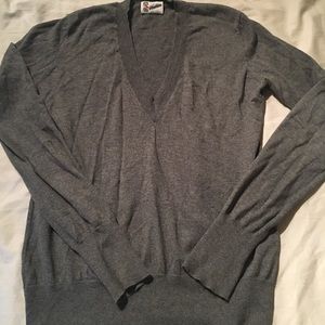Wallace by Madewell grey V-Neck Sweater